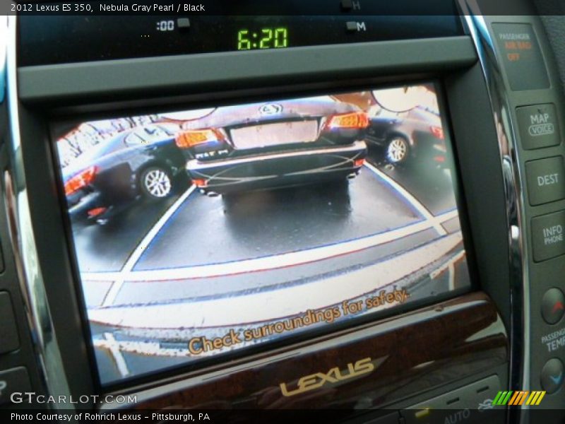 Nebula Gray Pearl / Black 2012 Lexus ES 350