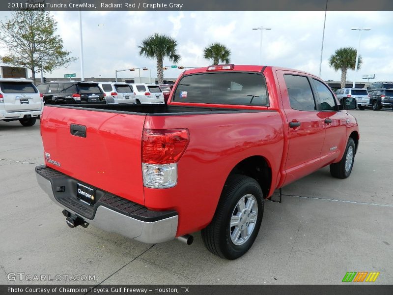 Radiant Red / Graphite Gray 2011 Toyota Tundra CrewMax