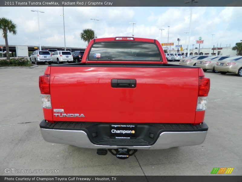 Radiant Red / Graphite Gray 2011 Toyota Tundra CrewMax