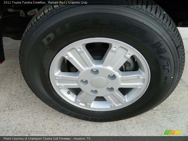 Radiant Red / Graphite Gray 2011 Toyota Tundra CrewMax