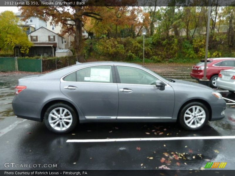 Nebula Gray Pearl / Black 2012 Lexus ES 350