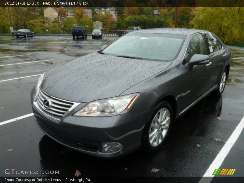Nebula Gray Pearl / Black 2012 Lexus ES 350