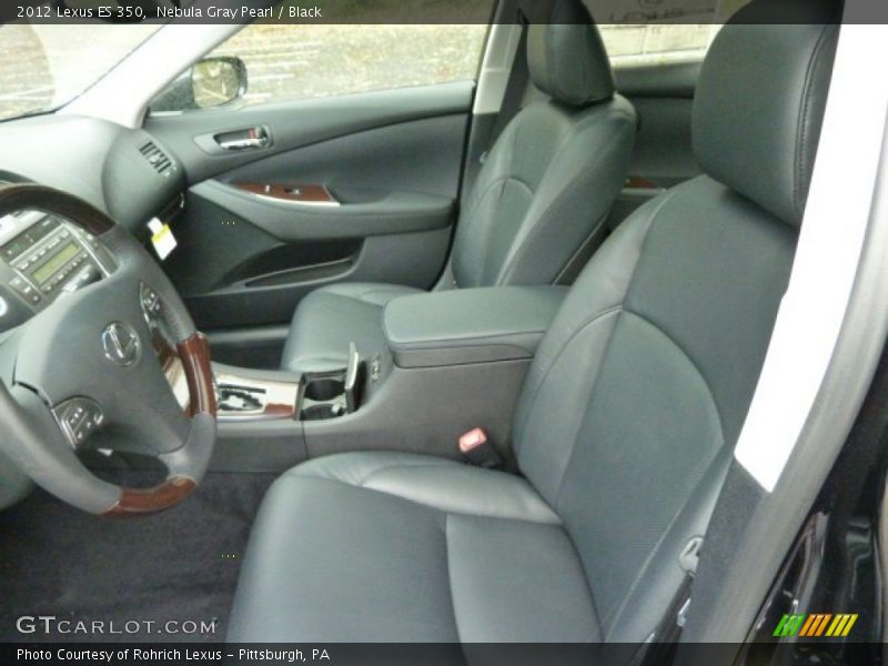 Nebula Gray Pearl / Black 2012 Lexus ES 350
