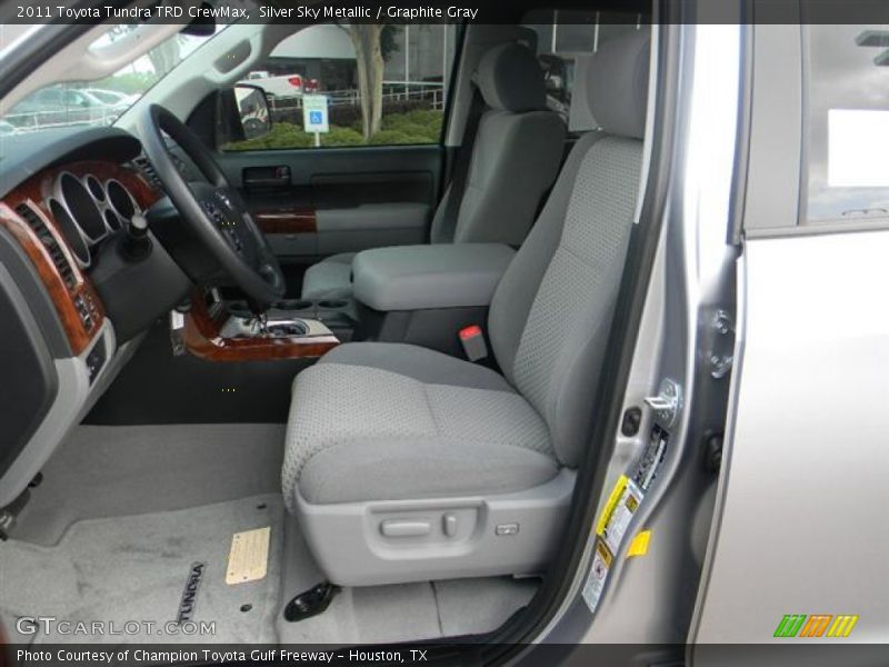 Silver Sky Metallic / Graphite Gray 2011 Toyota Tundra TRD CrewMax