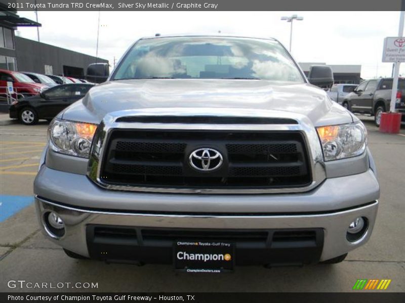Silver Sky Metallic / Graphite Gray 2011 Toyota Tundra TRD CrewMax