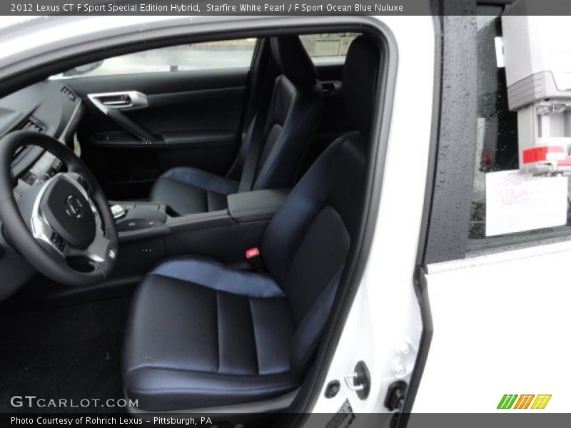 F Sport Ocean Blue Interior - 2012 Lexus CT F Sport Special Edition Hybrid