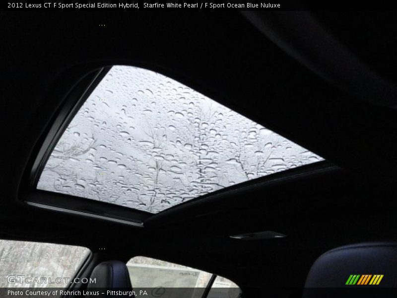 Sunroof of 2012 CT F Sport Special Edition Hybrid