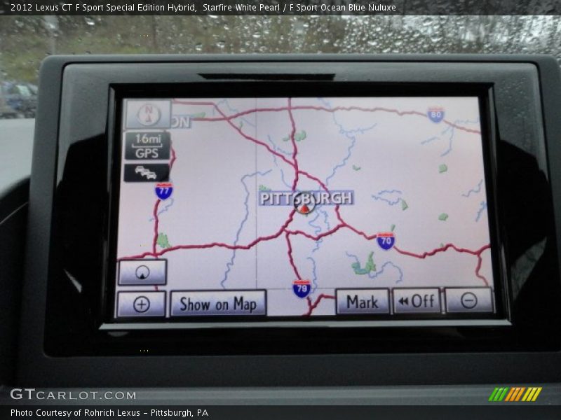 Navigation of 2012 CT F Sport Special Edition Hybrid