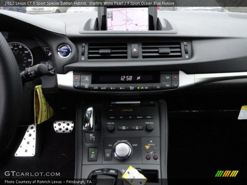 Controls of 2012 CT F Sport Special Edition Hybrid