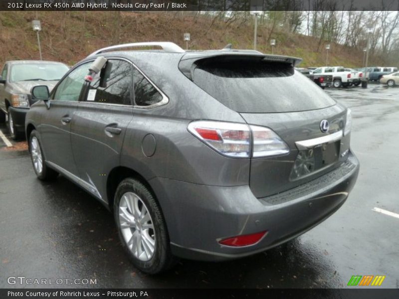 Nebula Gray Pearl / Black 2012 Lexus RX 450h AWD Hybrid