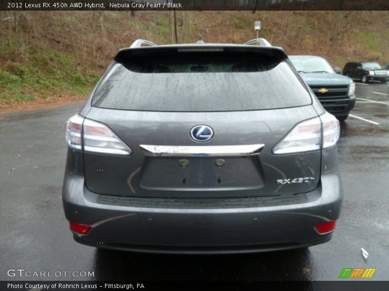 Nebula Gray Pearl / Black 2012 Lexus RX 450h AWD Hybrid