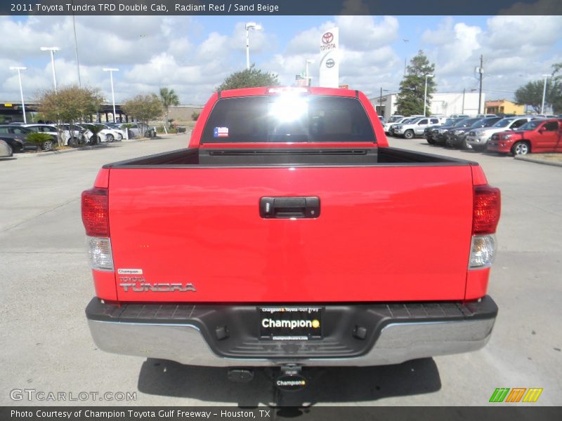 Radiant Red / Sand Beige 2011 Toyota Tundra TRD Double Cab