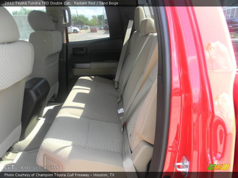 Radiant Red / Sand Beige 2011 Toyota Tundra TRD Double Cab