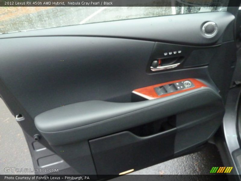 Nebula Gray Pearl / Black 2012 Lexus RX 450h AWD Hybrid