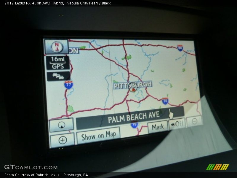 Nebula Gray Pearl / Black 2012 Lexus RX 450h AWD Hybrid