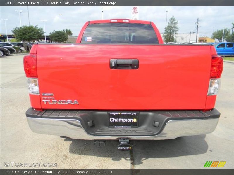 Radiant Red / Sand Beige 2011 Toyota Tundra TRD Double Cab