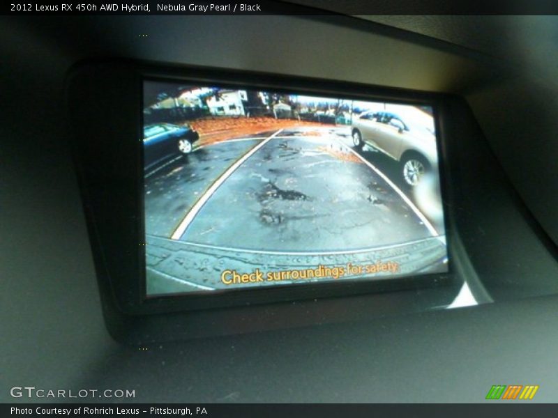 Nebula Gray Pearl / Black 2012 Lexus RX 450h AWD Hybrid