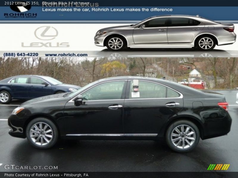 Obsidian Black / Parchment 2012 Lexus ES 350