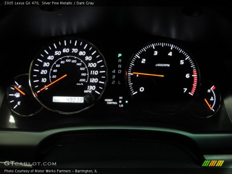 Silver Pine Metallic / Dark Gray 2005 Lexus GX 470