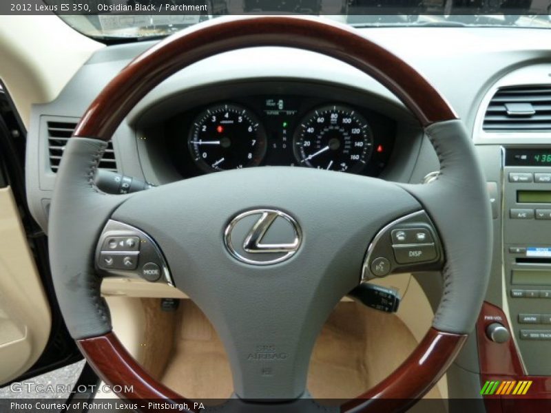 Obsidian Black / Parchment 2012 Lexus ES 350