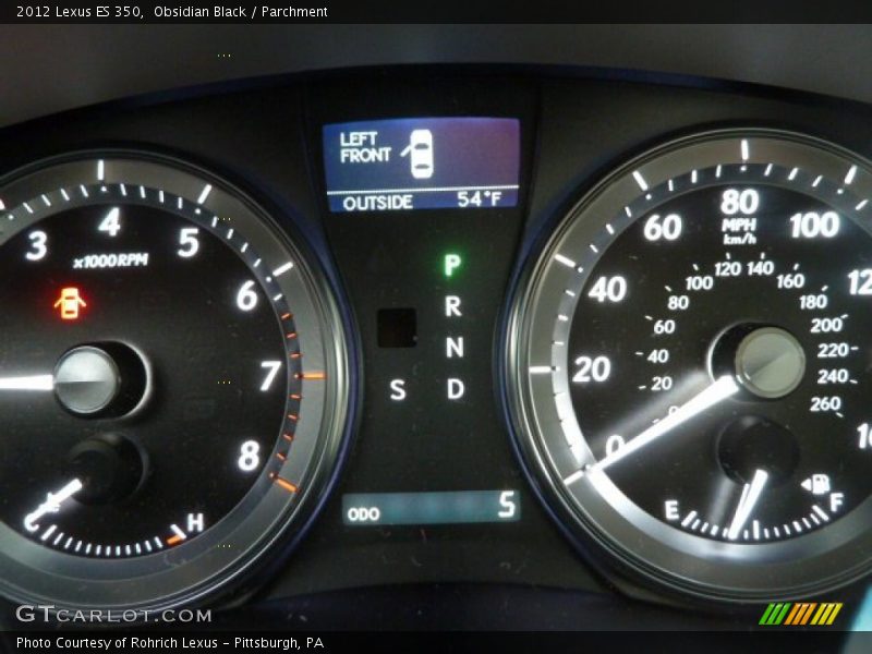 Obsidian Black / Parchment 2012 Lexus ES 350