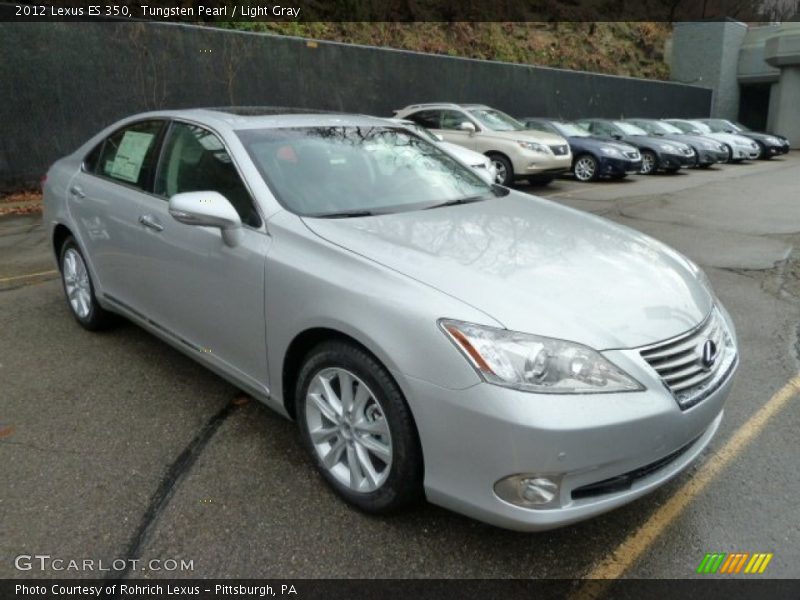 Tungsten Pearl / Light Gray 2012 Lexus ES 350
