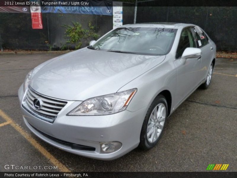 Tungsten Pearl / Light Gray 2012 Lexus ES 350