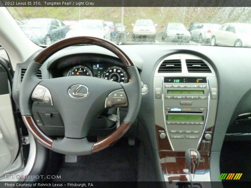 Tungsten Pearl / Light Gray 2012 Lexus ES 350