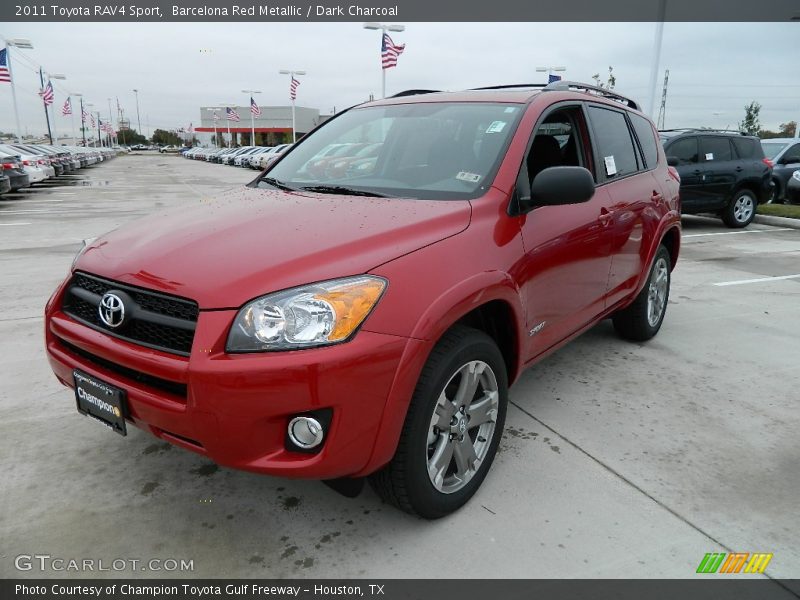 Barcelona Red Metallic / Dark Charcoal 2011 Toyota RAV4 Sport