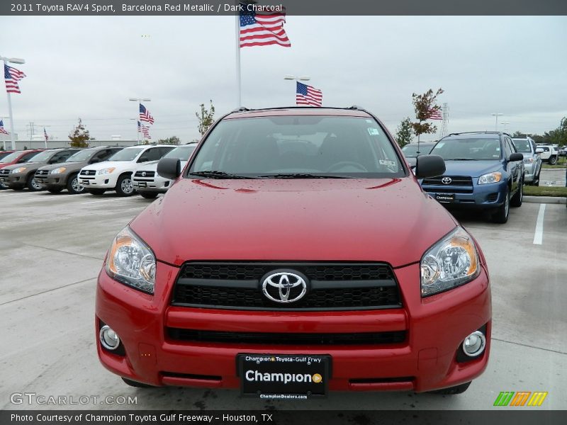 Barcelona Red Metallic / Dark Charcoal 2011 Toyota RAV4 Sport