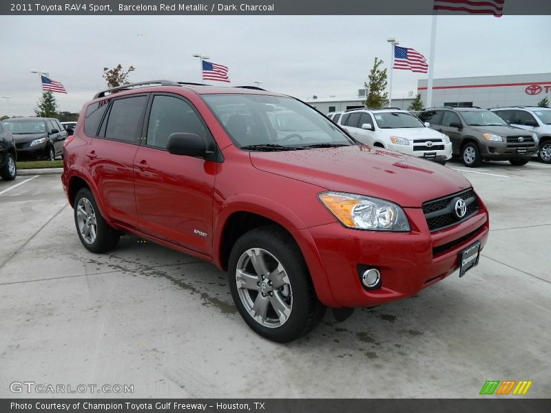 Barcelona Red Metallic / Dark Charcoal 2011 Toyota RAV4 Sport