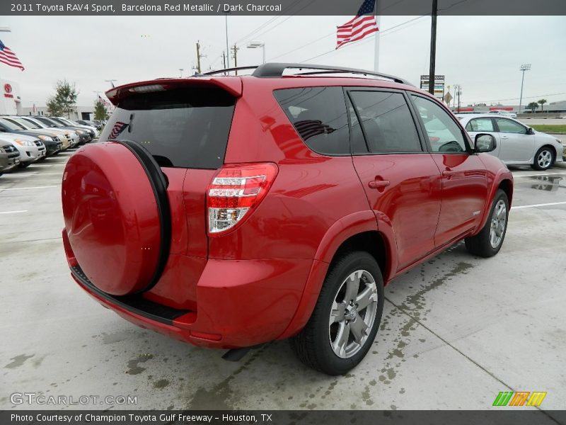 Barcelona Red Metallic / Dark Charcoal 2011 Toyota RAV4 Sport