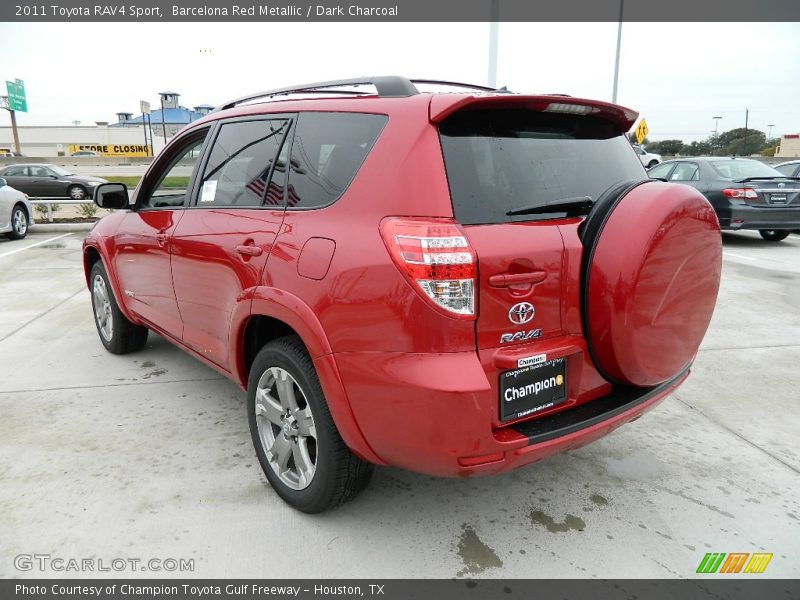 Barcelona Red Metallic / Dark Charcoal 2011 Toyota RAV4 Sport
