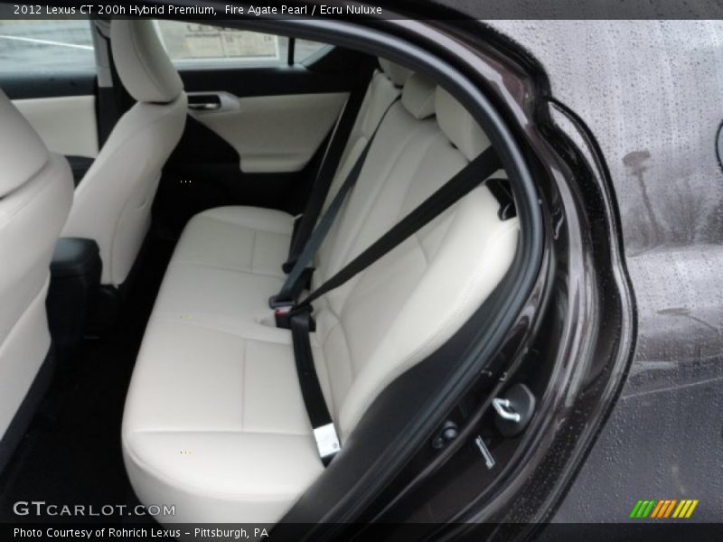 Fire Agate Pearl / Ecru Nuluxe 2012 Lexus CT 200h Hybrid Premium