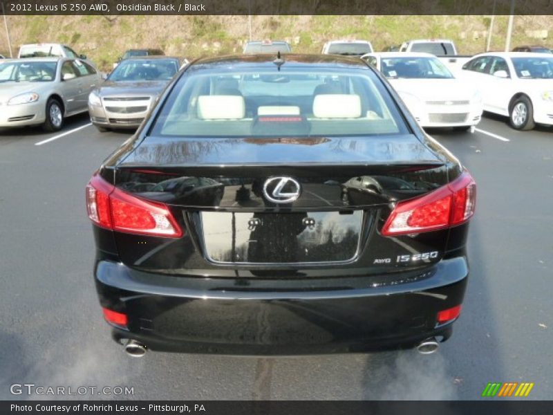 Obsidian Black / Black 2012 Lexus IS 250 AWD