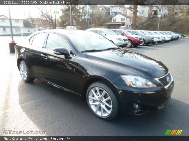 Obsidian Black / Black 2012 Lexus IS 250 AWD