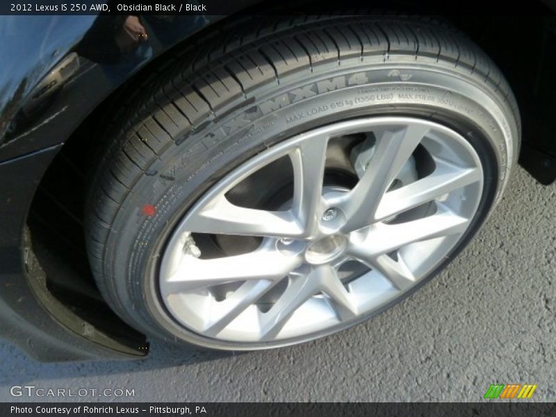Obsidian Black / Black 2012 Lexus IS 250 AWD