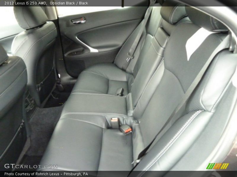 Obsidian Black / Black 2012 Lexus IS 250 AWD