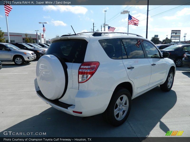 Super White / Sand Beige 2011 Toyota RAV4 I4