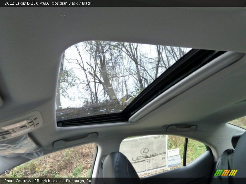 Obsidian Black / Black 2012 Lexus IS 250 AWD