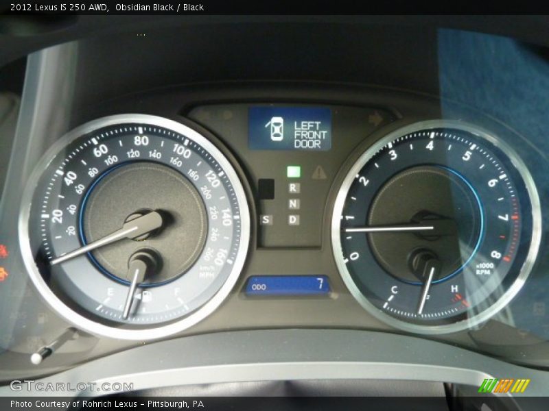 Obsidian Black / Black 2012 Lexus IS 250 AWD
