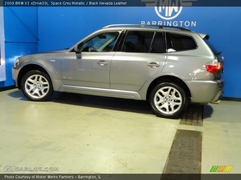 Space Grey Metallic / Black Nevada Leather 2009 BMW X3 xDrive30i