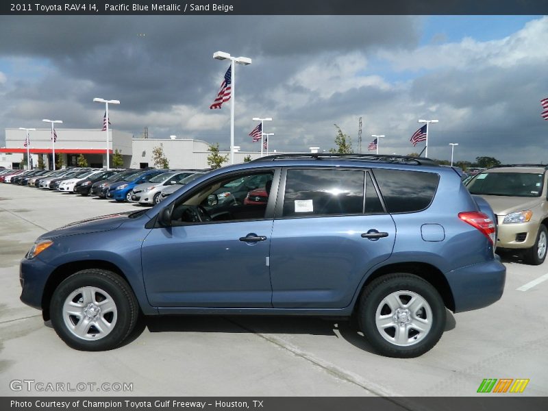 Pacific Blue Metallic / Sand Beige 2011 Toyota RAV4 I4