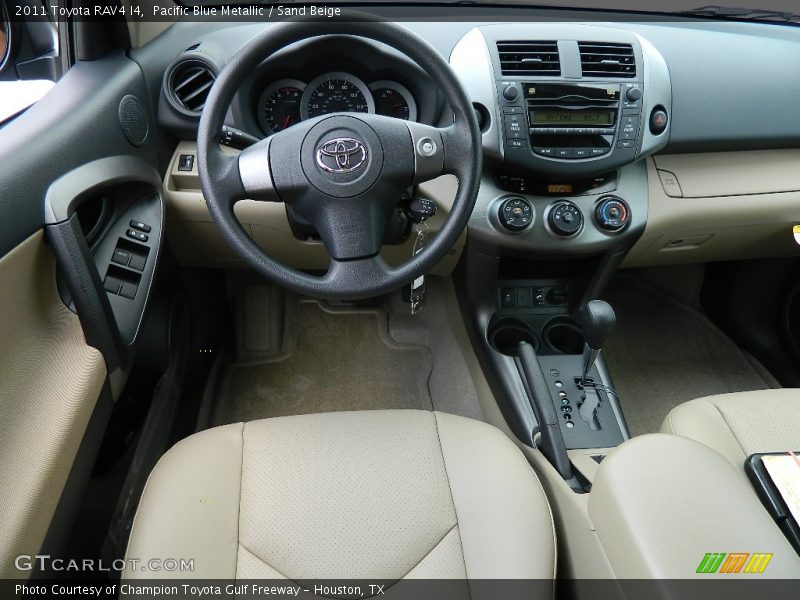 Pacific Blue Metallic / Sand Beige 2011 Toyota RAV4 I4