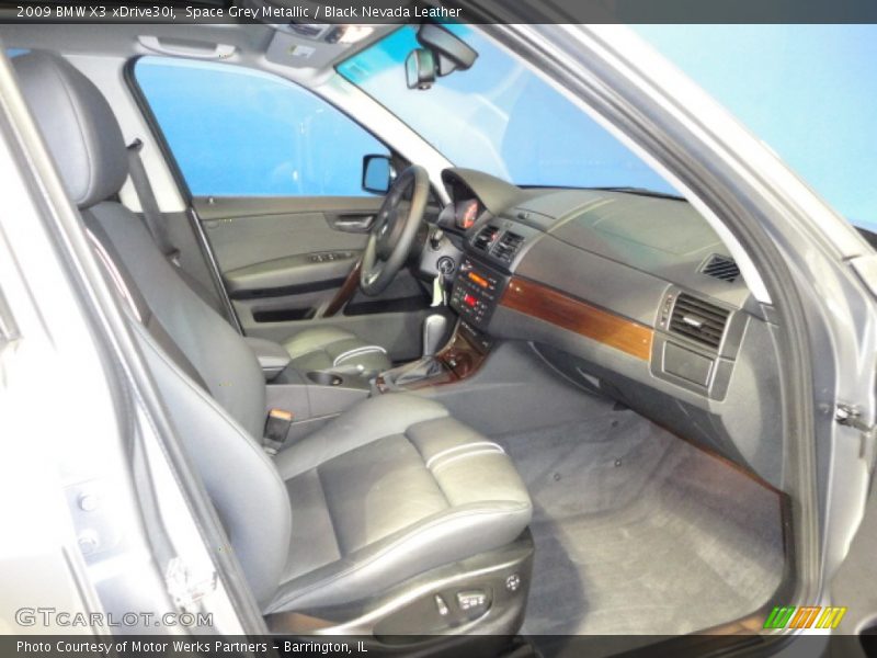 Space Grey Metallic / Black Nevada Leather 2009 BMW X3 xDrive30i