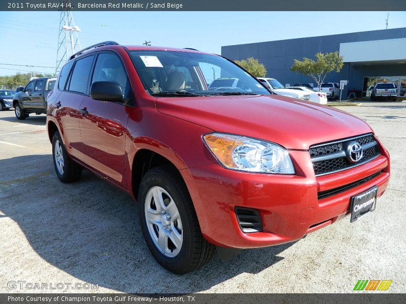 Barcelona Red Metallic / Sand Beige 2011 Toyota RAV4 I4