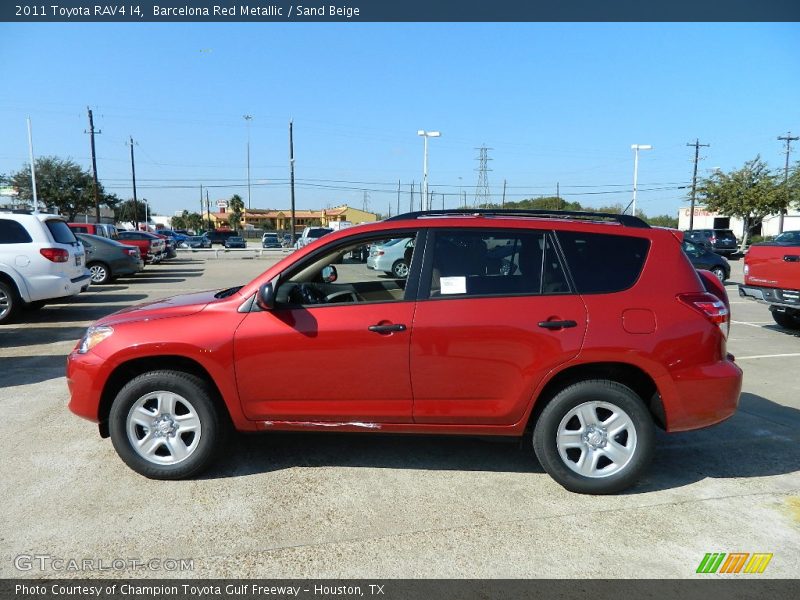 Barcelona Red Metallic / Sand Beige 2011 Toyota RAV4 I4