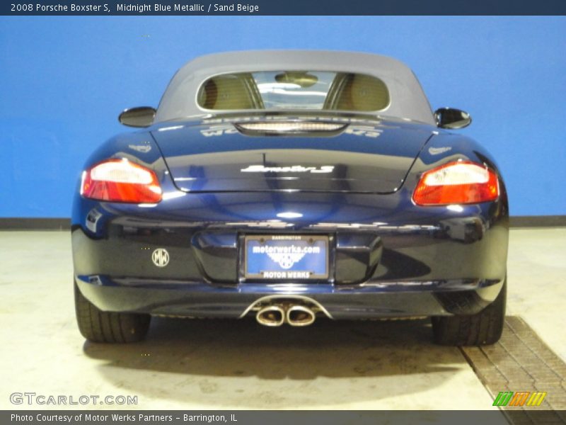 Midnight Blue Metallic / Sand Beige 2008 Porsche Boxster S