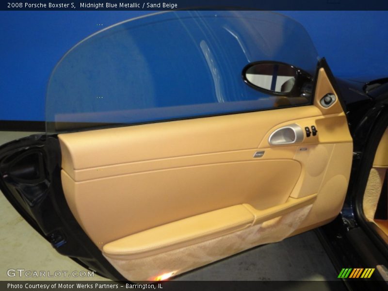 Midnight Blue Metallic / Sand Beige 2008 Porsche Boxster S