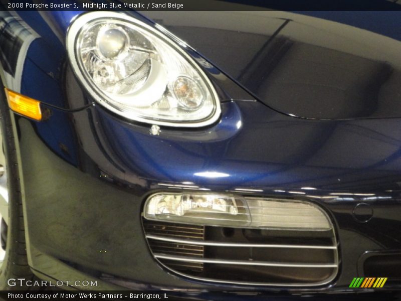 Midnight Blue Metallic / Sand Beige 2008 Porsche Boxster S